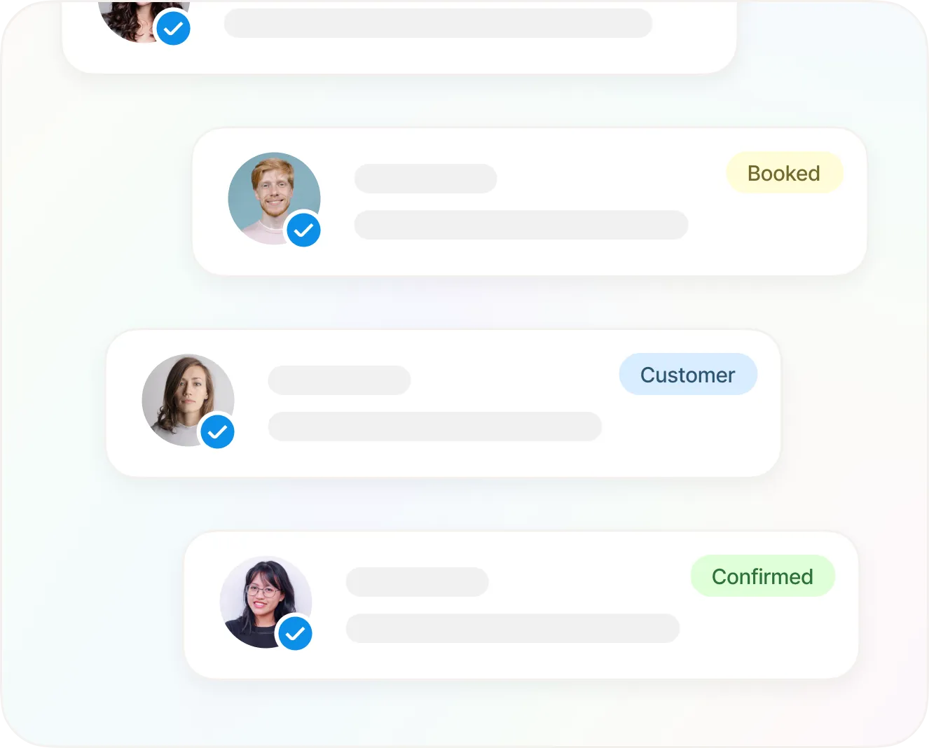 Client message previews